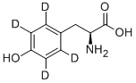 Structure of L-TYROSINE-2,3,5,6-D4
