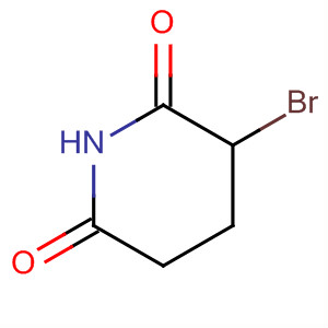 Structure of 2,6-piperidinedione, 3-bromo-