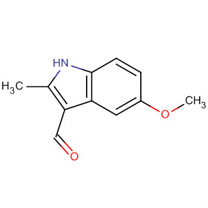 Structure of 1H-Indole-3-carboxaldehyde, 5-methoxy-2-methyl-