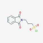 Chemical structure of 3-(1,3-dioxoisoindol-2-yl)propane-1-sulfonyl chloride