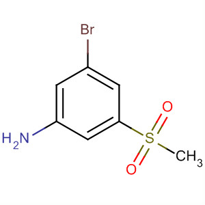 Structure of Benzenamine, 3-bromo-5-(methylsulfonyl)-