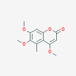 4,6,7-Trimethoxy-5-methyl-2H-chromen-2-one结构式