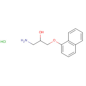 Structure of 2-Propanol, 1-amino-3-(1-naphthalenyloxy)-, hydrochloride