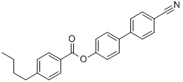 Structure of 4-Butylbenzoic acid 4-cyano[1,1-biphenyl]-4-yl ester