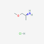 Structure of (R)-2-methoxy-1-methyl-ethylamine hydrochloride