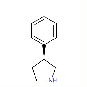 Structure of Pyrrolidine, 3-phenyl-, (S)-