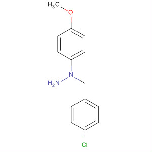 Structure of Hydrazine, 1-[(4-chlorophenyl)methyl]-1-(4-methoxyphenyl)-