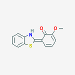 Structure of (6E)-6-(1,3-benzothiazol-2(3H)-ylidene)-2-methoxycyclohexa-2,4-dien-1-one