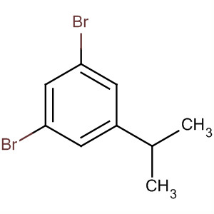 Structure of Benzene, 1,3-dibromo-5-(1-methylethyl)-