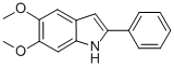 Structure of 5,6-DIMETHOXY-2-PHENYLINDOLE