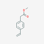 Structure of BENZENEACETICACID,4-ETHENYL-,METHYLESTER