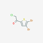 Structure of Ethanone, 2-chloro-1-(4,5-dibromo-2-thienyl)-