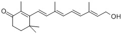 9-(2,6,6-TRIMETHYL-3-KETO-1-CYCLOHEXEN-1-YL)-3,7-DIMETHYL-2,4,6,8-NONATETRAEN-1-OL结构式