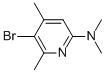 5-BROMO-N,N,4,6-TETRAMETHYLPYRIDIN-2-AMINE结构式