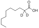 Structure of DECANOIC-2,2-D2 ACID