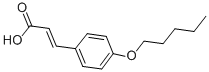 Chemical structure of 4-AMYLOXYCINNAMIC ACID