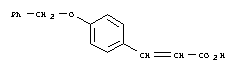 Structure of 3-[4-(BENZYLOXY)PHENYL]ACRYLIC ACID
