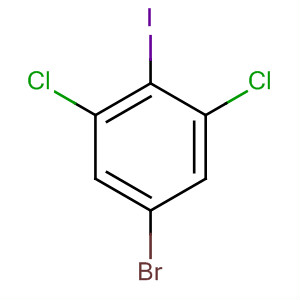 Structure of Benzene, 5-bromo-1,3-dichloro-2-iodo-