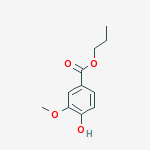 propyl 4-hydroxy-3-methoxybenzoate结构式