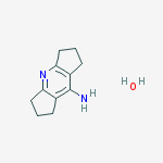 Structure of 1,2,3,5,6,7-hexahydrodicyclopenta[b,e]pyridin-8-amine hydrate (1:1)