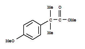 Structure of methyl 2-(4-methoxyphenyl)-2-methylpropanoate