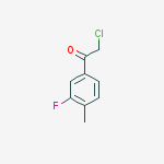 Structure of ETHANONE,2-CHLORO-1-(3-FLUORO-4-METHYLPHENYL)-