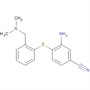 Structure of N,N-DIMETHYL-2-(2-AMINO-4-CYANOPHENYLTHIO)-BENZYLAMINE
