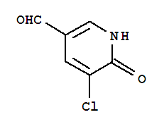 Structure of 3-CHLORO-2-HYDROXY-5-FORMYLPYRIDINE