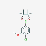 Chemical structure of 4-CHLORO-3-METHOXYPHENYLBORONIC ACID, PINACOL ESTER