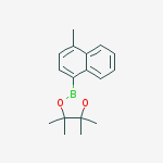 4,4,5,5-Tetramethyl-2-(4-methylnaphthalen-1-yl)-1,3,2-dioxaborolane结构式