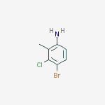 Structure of 4-Bromo-3-chloro-2-methylaniline