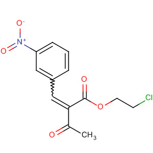 Structure of 2-CHLOROETHYL-2-ACETYL-2-((3-NITROPHENYL)METHYLENE)ACETATE