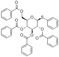 .beta.-D-Glucopyranoside, phenyl 1-thio-, tetrabenzoate结构式