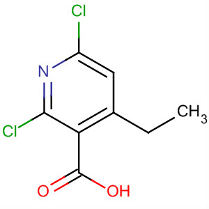 3-Pyridinecarboxylic acid, 2,6-dichloro-4-ethyl-结构式