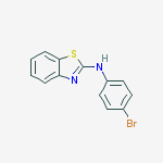 Structure of 2-benzothiazolamine, N-(4-bromophenyl)-