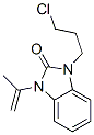 Structure of 1-(3-chloropropyl)-1,3-dihydro-3-(1-methylvinyl)-2H-benzimidazol-2-one