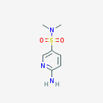 Structure of 6-amino-N,N-dimethyl-3-Pyridinesulfonamide
