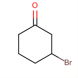 Structure of Cyclohexanone, 3-bromo-