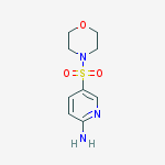 5-(morpholinosulfonyl)pyridin-2-amine结构式