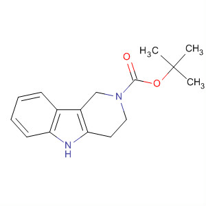 Structure of 2H-Pyrido[4,3-b]indole-2-carboxylic acid, 1,3,4,5-tetrahydro-,1,1-dimethylethyl ester