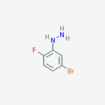 Structure of (5-BROMO-2-FLUORO-PHENYL)-HYDRAZINE