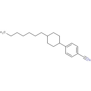 Structure of p-(4-Heptylcyclohexyl)benzonitrile