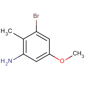 Structure of Benzenamine, 3-bromo-5-methoxy-2-methyl-