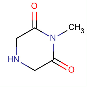 Structure of 2,6-Piperazinedione, 1-methyl-
