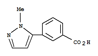 Structure of 3-(1-Methyl-1H-pyrazol-5-yl)benzoic acid