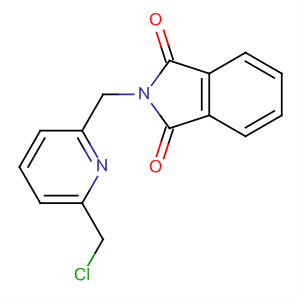 1H-Isoindole-1,3(2H)-dione, 2-[[6-(chloromethyl)-2-pyridinyl]methyl]-结构式