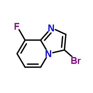 Structure of 3-BROMO-8-FLUOROIMIDAZO[1,2-A]PYRIDINE