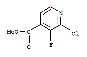 Structure of METHYL 2-CHLORO-3-FLUORO-4-PYRIDINECARBOXYLATE