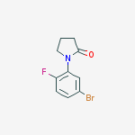 2-Pyrrolidinone, 1-(5-bromo-2-fluorophenyl)-结构式