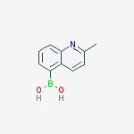 Structure of (2-METHYLQUINOLIN-5-YL)BORONIC ACID